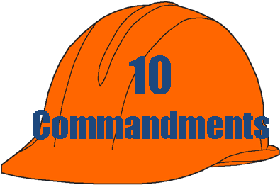 Ten Commandments For A Construction - Ten Commandments For A Construction (418x330)