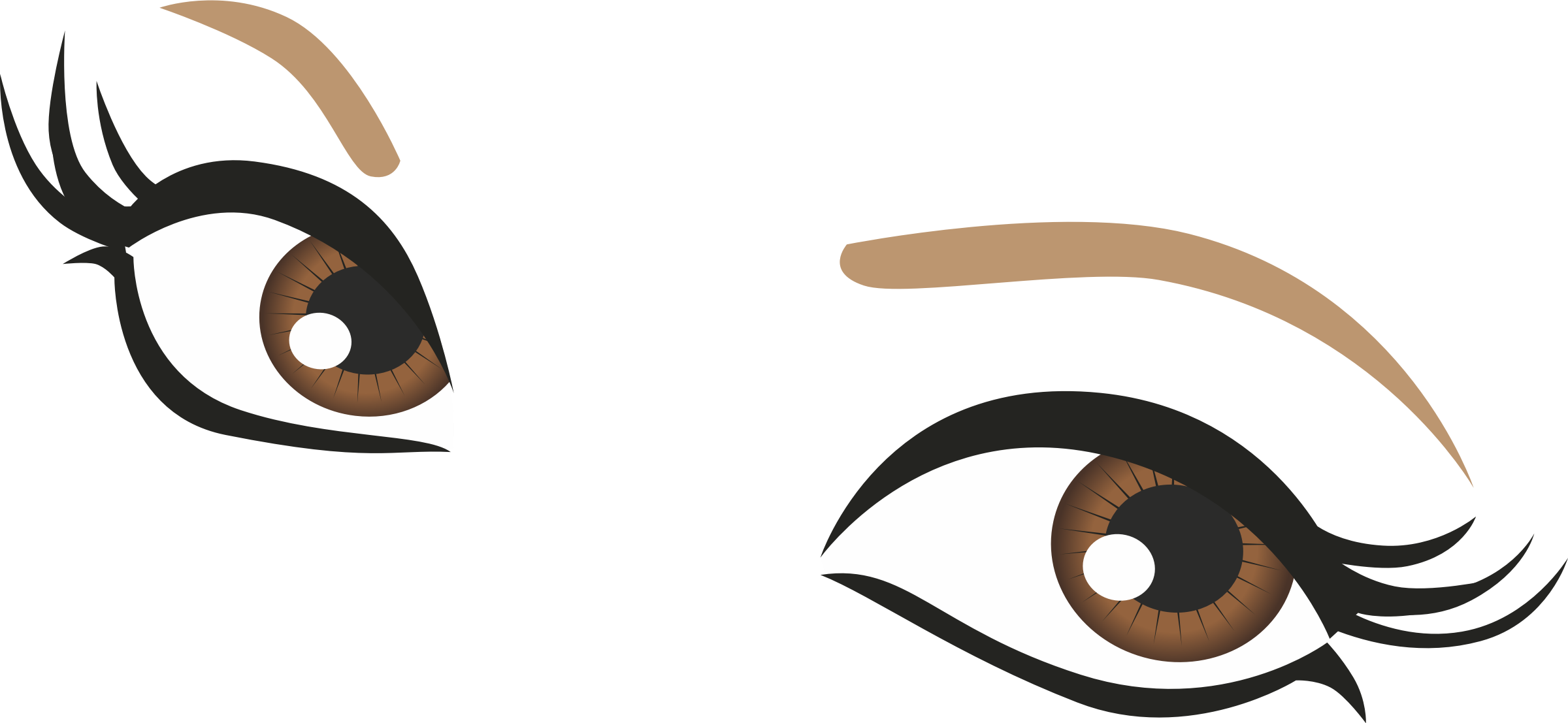 Grammar Must Never Steal Your Voice - Ojos Niña Dibujo (2400x1107)