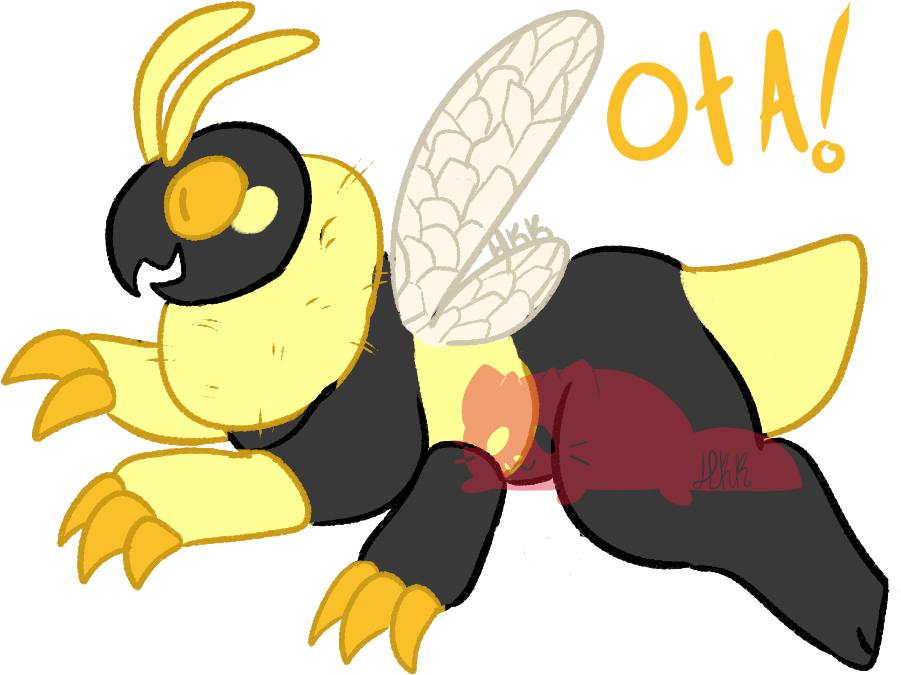 Bumble Baby - Mutant Salamoth - Ota - Closed By Hairykittykat - Cartoon (1000x769)