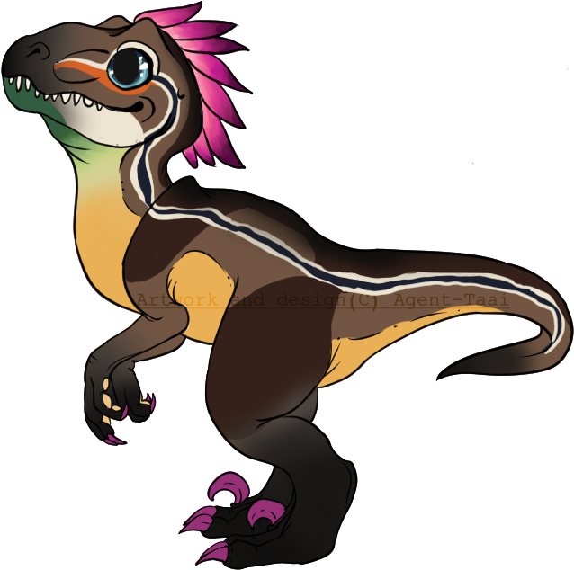 Baby Raptor Ota Closed By Agent Taai - Cute Raptor (736x744)