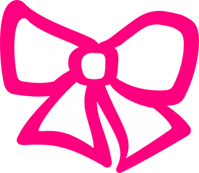 Pink Hair Bow Clip Art At Clker Com Vector Clip Art - Cartoon Bow No Background (400x349)