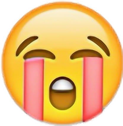 Love Emoji Emojis Pink Cry Crying Cryingemoji - Crying Emoji (416x424)