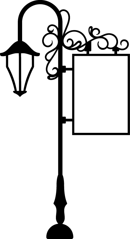 Street Light Black And White - Street Light (423x779)