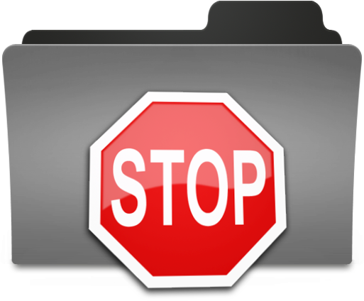 Stop Icon Png - Folder Stop Png (512x512)