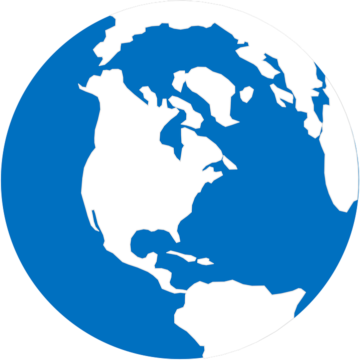 Collection Of World Map Clipart - Round World Map Vector (719x720)