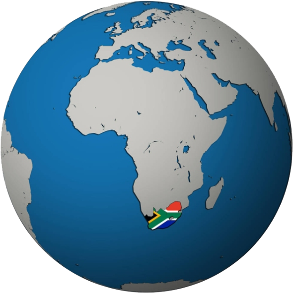 Flag Of South Africa Globe World Map Stock Photography - Flag Of South Africa Globe World Map Stock Photography (600x600)