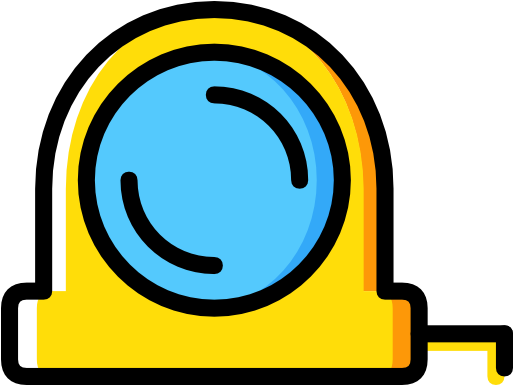 Measuring Tape Free Icon - Circle (512x512)