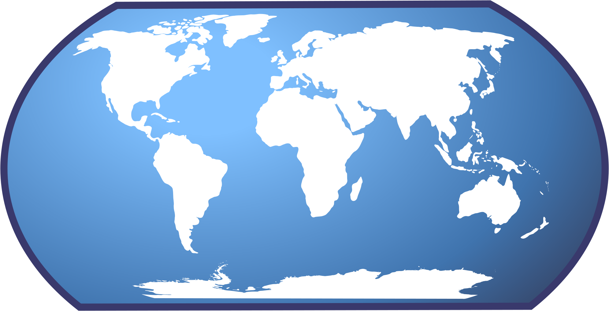 1280px World Map Icon Svg Random - Map Of World Icon (2000x1028)