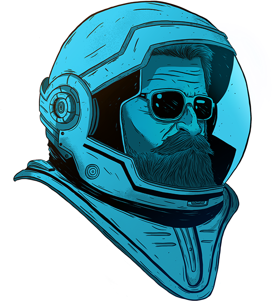 Astronaut On Behance - Illustration (600x771)
