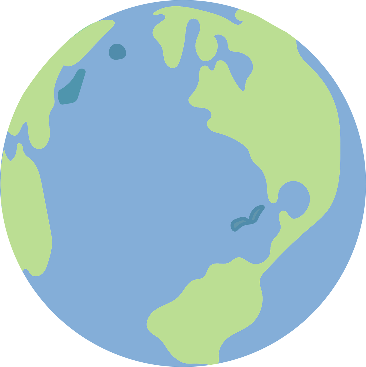 Global Earth World Map Globe Png Image - โลก การ์ตูน Png (1277x1280)