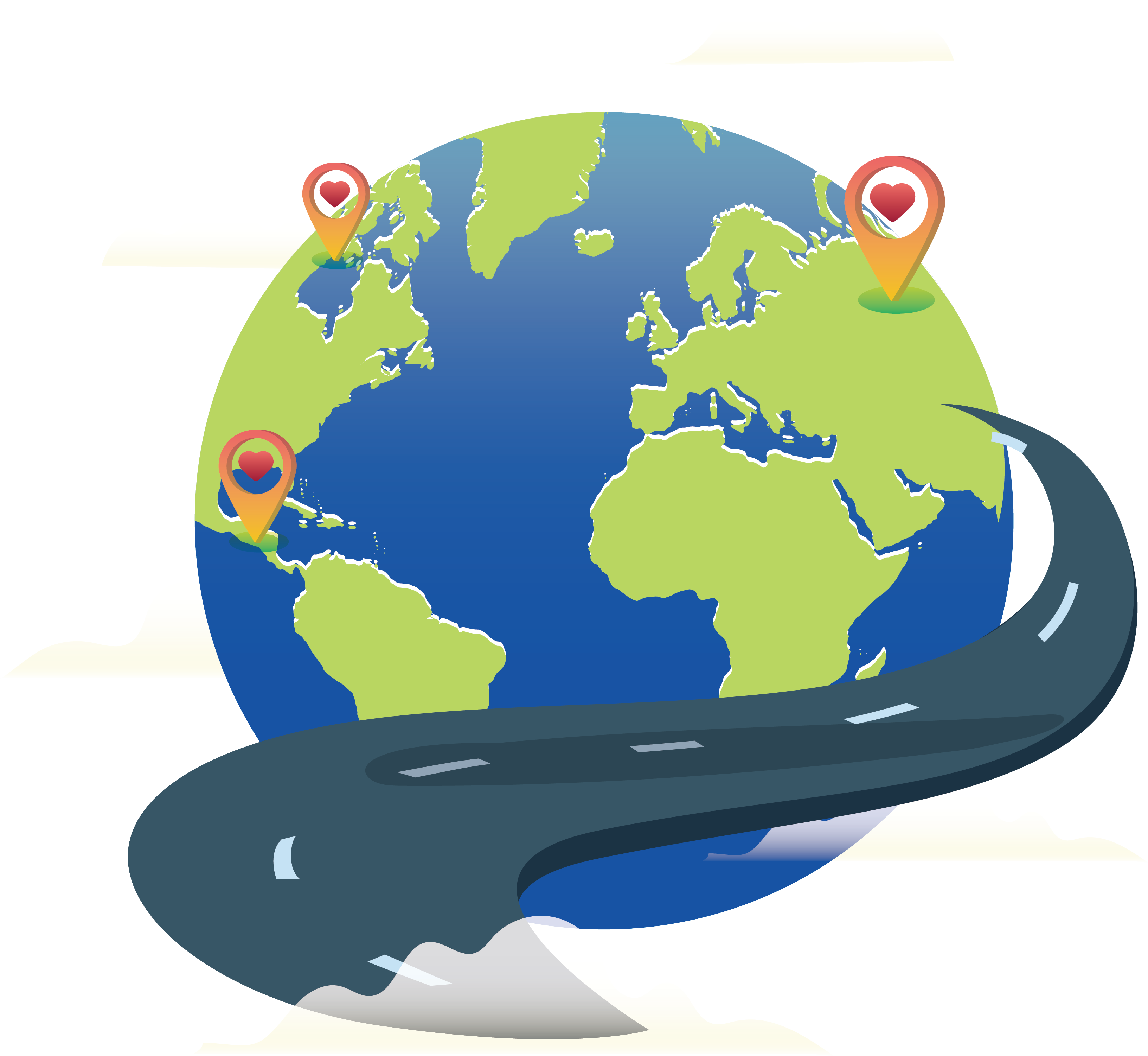 Earth United States World Map Globe - Earth United States World Map Globe (3265x3002)