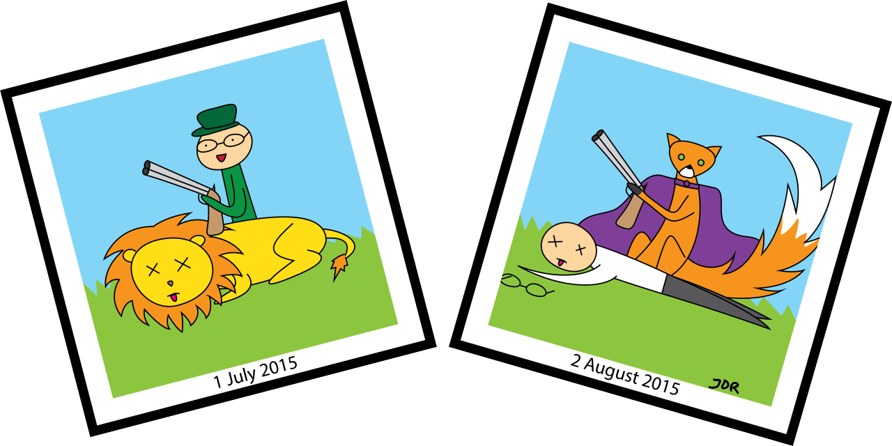 Super Galactic Fox Also Like Trophy Hunting - Cartoon (1280x640)