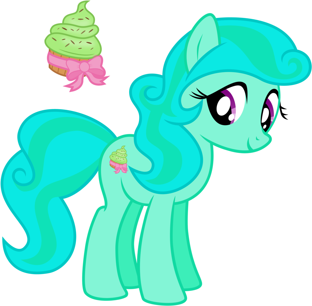 Mint Delight Is Best Friends With Dip Dye, And You - My Little Pony Mint Green (1280x1152)