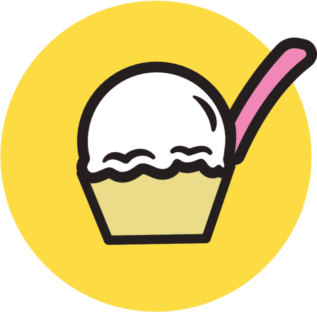 Ice Cream In A Cup - Cupcake (640x640)