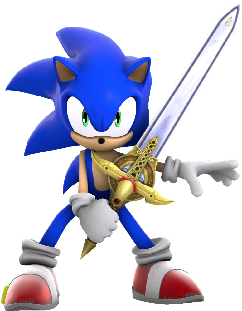 Knight Of The Wind Render By Nikfan01 - Sonic Knight Of The Wind (795x1005)