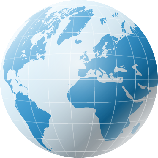 Globe World Map Illustration - World Map Clipart Hd (532x532)