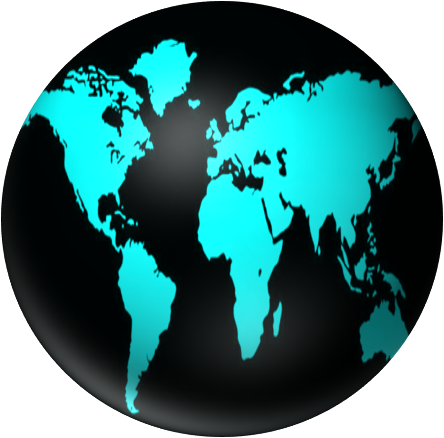 World Map Globe United States - World Map Globe United States (900x888)