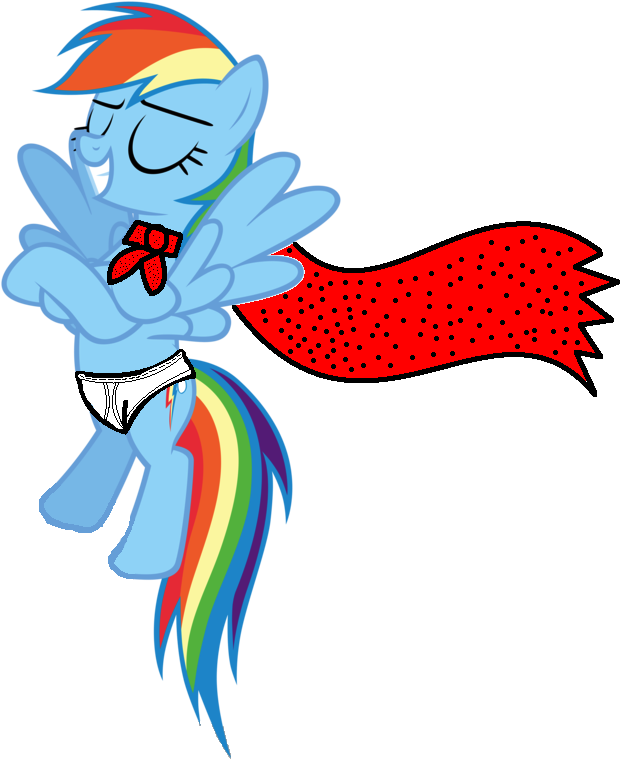 Rainbow Dash As Captain Underpants By Jfifles - Rainbow Dash (631x772)