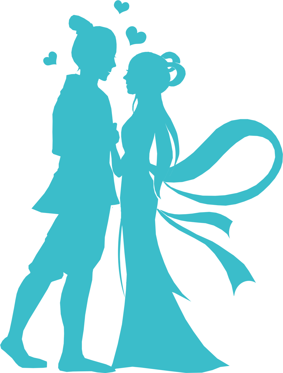 The Cowherd And The Weaver Girl Qixi Festival Silhouette - The Cowherd And The Weaver Girl Qixi Festival Silhouette (978x1289)