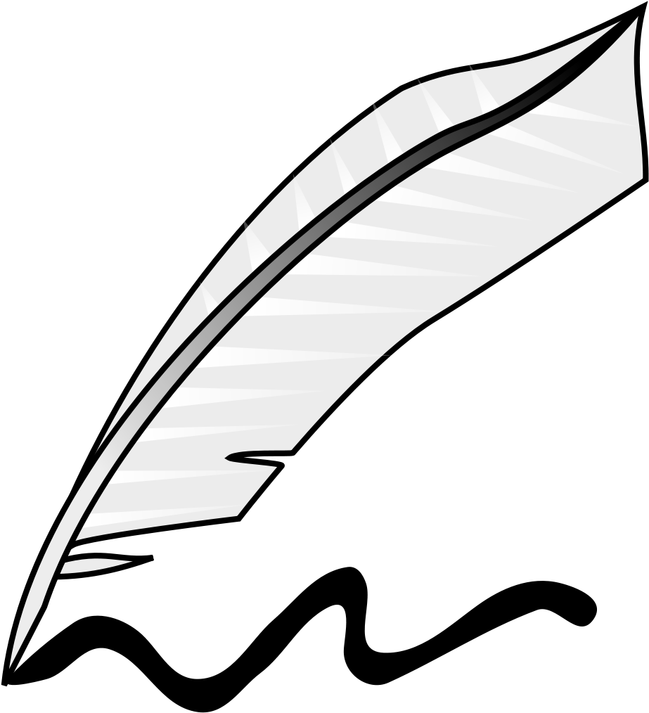 File - Feather Writing - Svg - Writing (2000x2146)