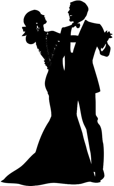Fashion Drawings - Man And Woman Dancing Silhouette (494x768)