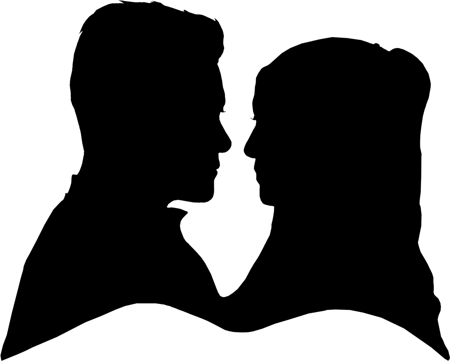 Wedding Invitation Silhouette - Siluet Pengantin Png (2048x3555)