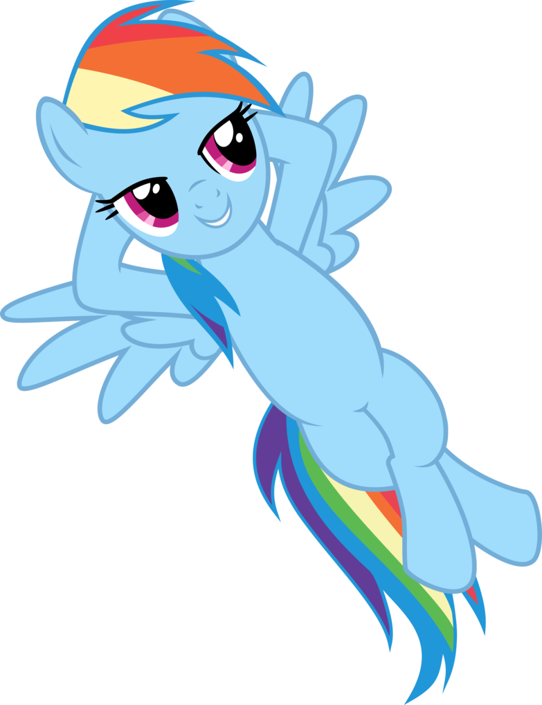 Mlp Rainbow Dash Cloud Vector My Little Pony Vector - My Little Pony Vector (783x1019)