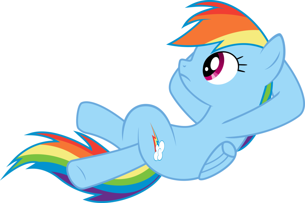 Rainbow Dash By Smithpat989 Rainbow Dash Sitting - Mlp Rainbow Dash Sitting Down (1024x681)