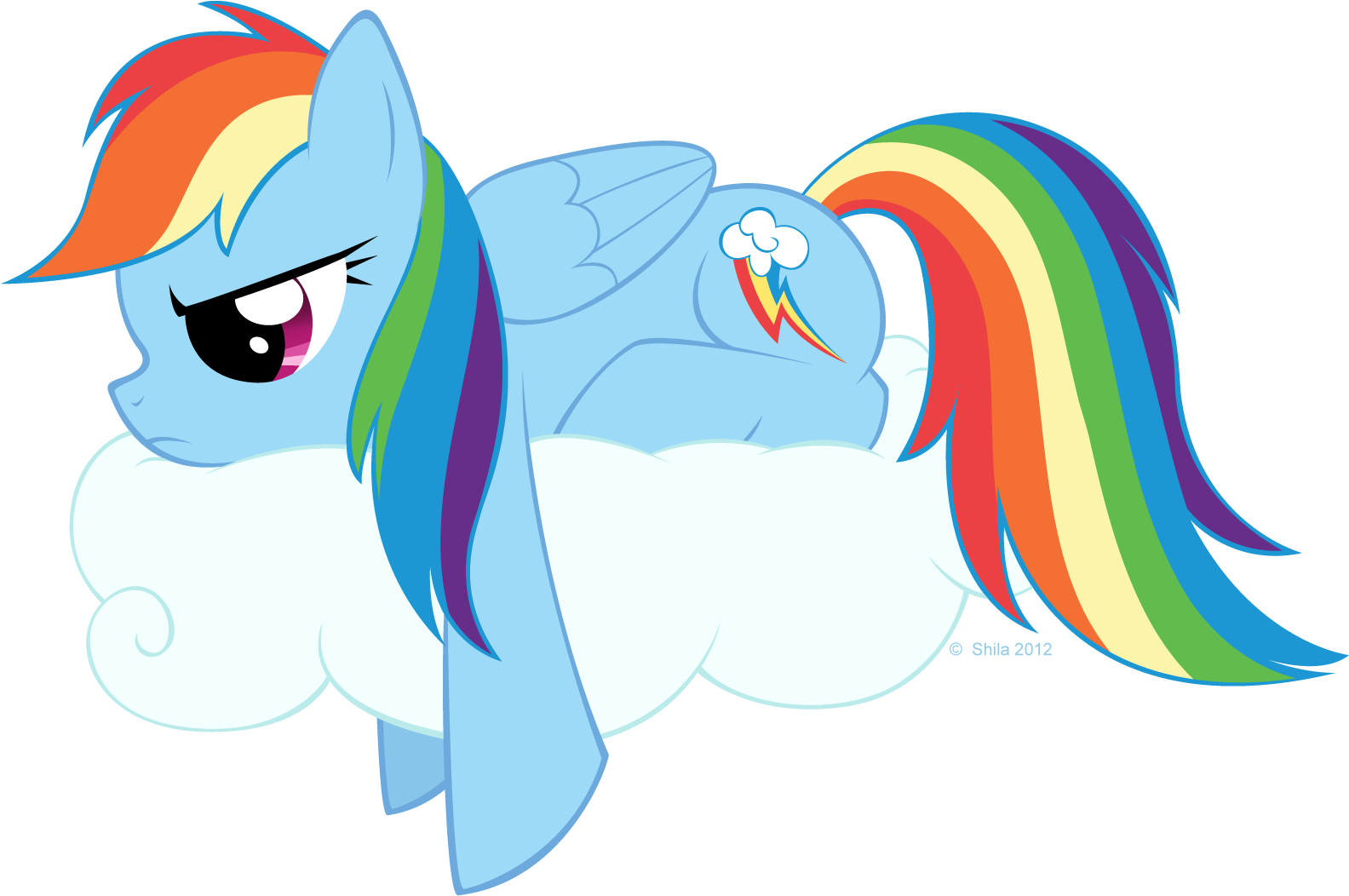 Littlehybridshila, Cloud, Female, Frown, Frustrated, - Cartoon (1612x1078)