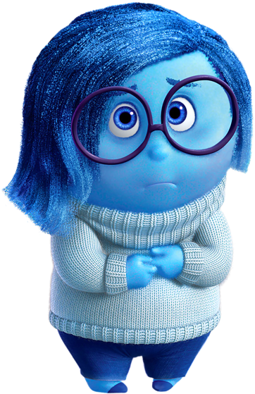 Sadness Clipart Sad Man - Inside Out Sadness Clip Art (469x600)