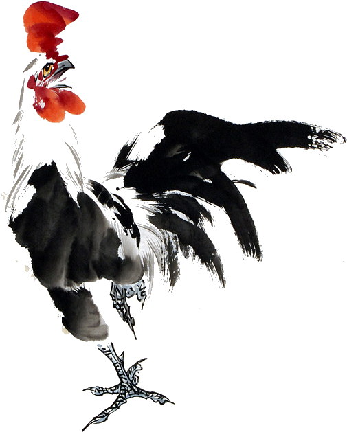 Rooster Chicken Chinese Painting Ink Wash Painting - Rooster Chicken Chinese Painting Ink Wash Painting (780x832)