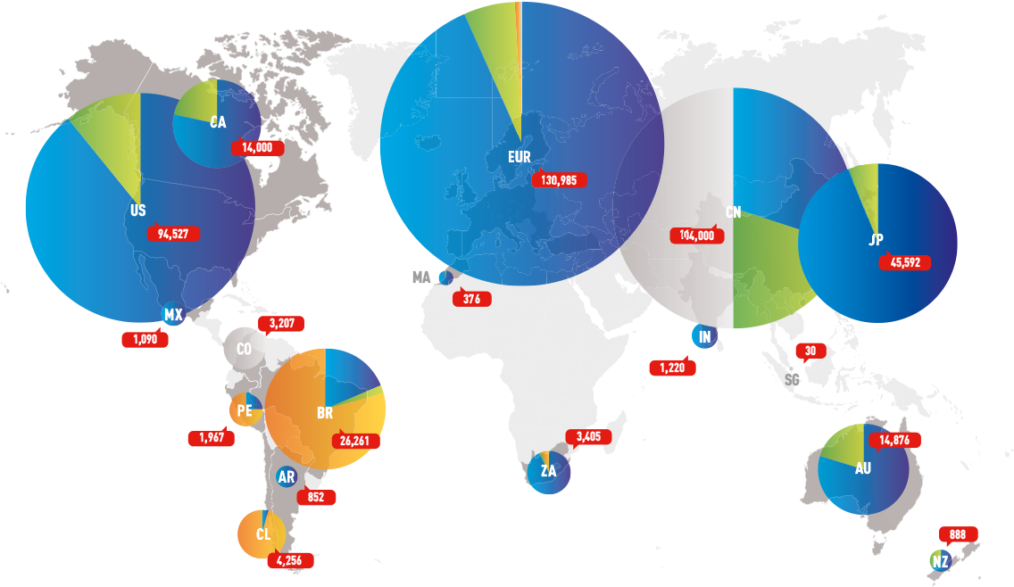 Sales Revenue All Hr Service - Mape Monde (1366x734)