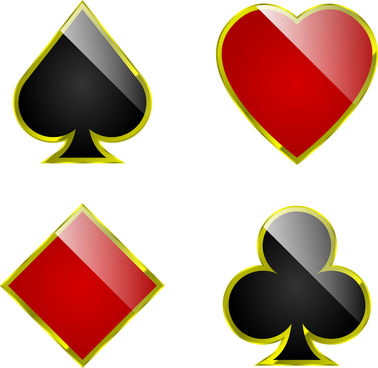 Deck Of Cards Symbols 14, Buy Clip Art - Card Suits Png (738x720)