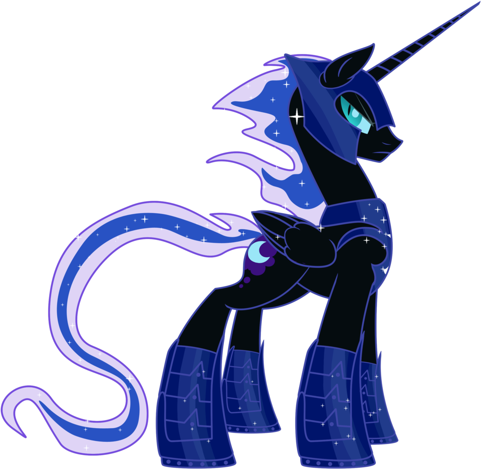 Icedroplet, Darkhorse Knight, Nightmare Moon, Nightterror - My Little Pony Dark Horse (1024x975)