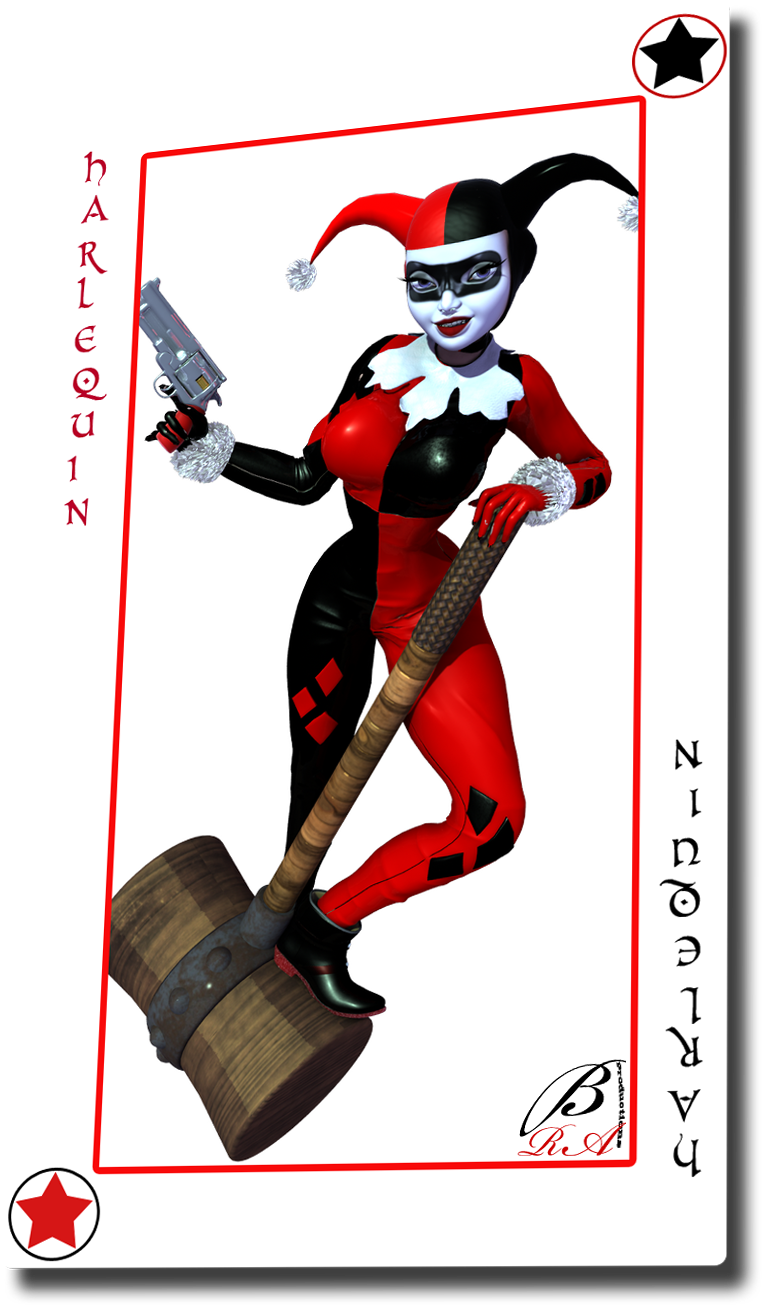 Harley Quinn - Harley Quinn Card Png (786x1330)
