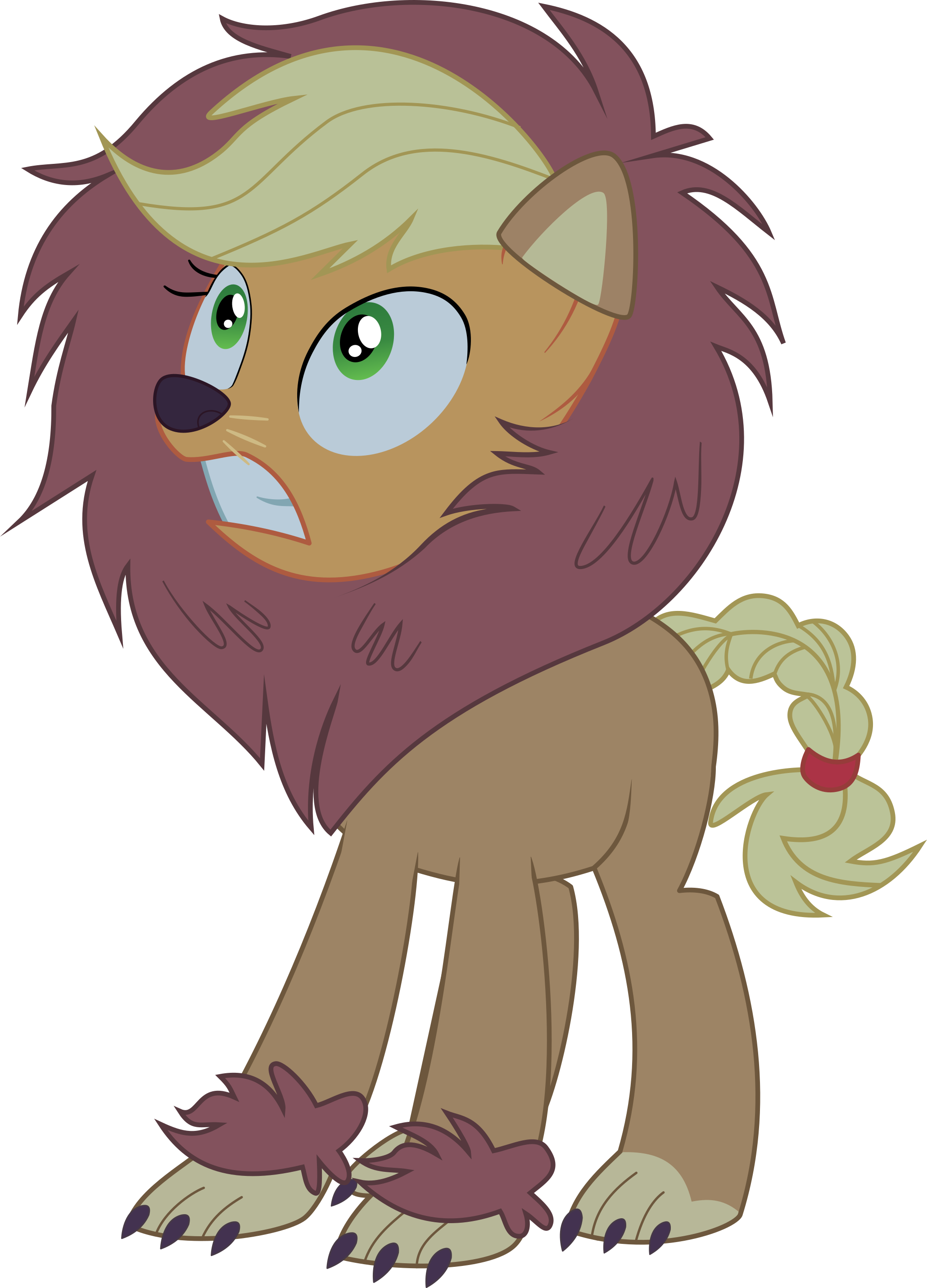 Applejack Nightmare Night 2015 Lion By Rainbowdashks - Applejack Nightmare Night Costume (2059x2861)