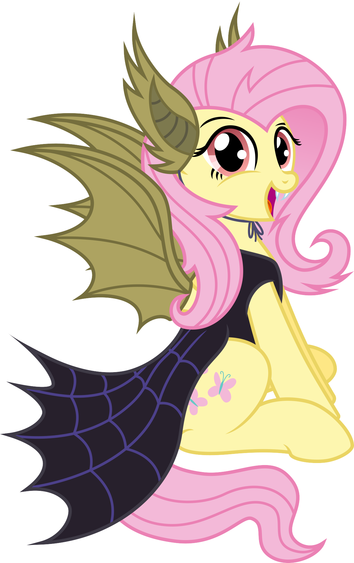 Nightmare Night Flutterbat - Fluttershy Nightmare Night Dress (1208x1920)