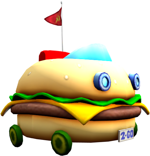 Download Zip Archive - Spongebob Patty Wagon (750x650)