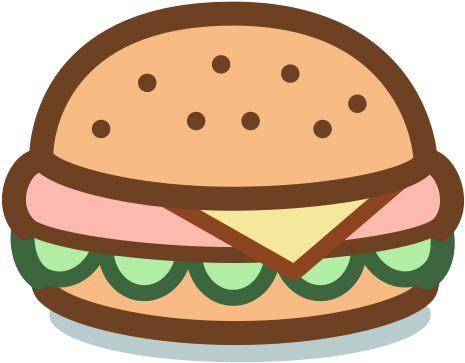 Burger, Cheese Burger, Food Icon - Hamburger (512x512)
