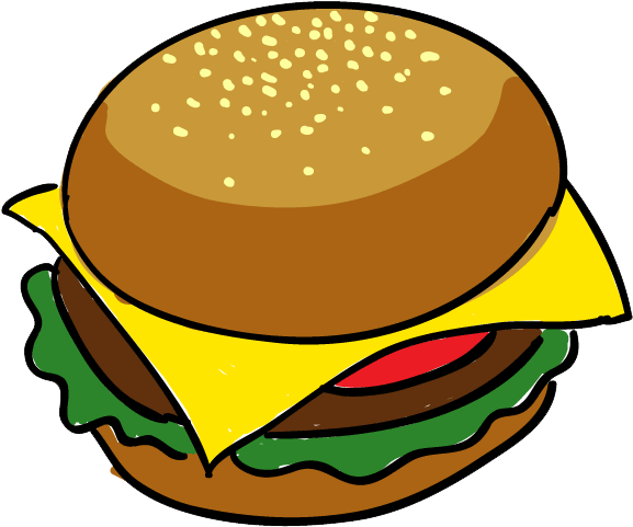Specials - Hamburger Drawing Png (612x530)