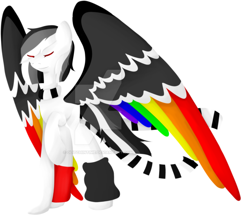 Alex Painting - Mlp Glitch Pony Oc (1017x786)