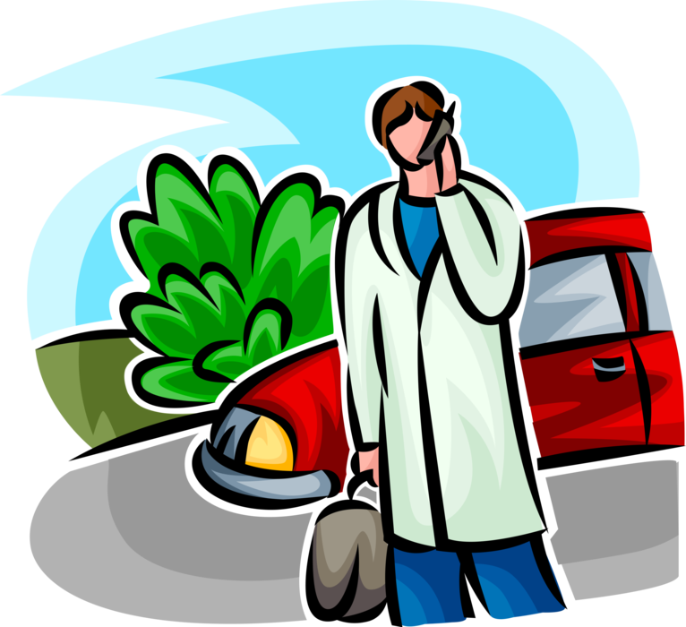 Vector Illustration Of Health Care Professional Doctor - Vector Illustration Of Health Care Professional Doctor (766x700)