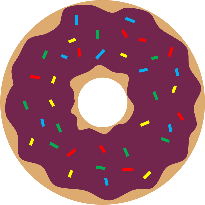 Pink Donut, Green Donut - Dunkin Donuts Png (862x862)