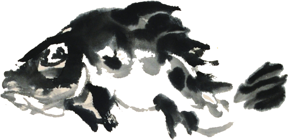 Fish Chinese Painting - Ink (1024x1024)