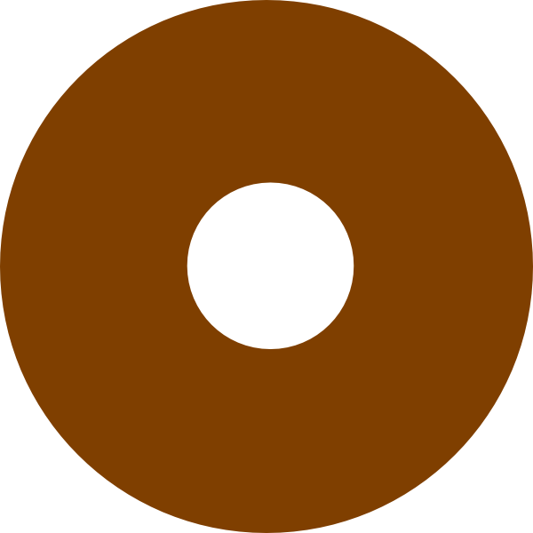 Chocolate Donut Svg Clip Arts 600 X 600 Px - France (600x600)