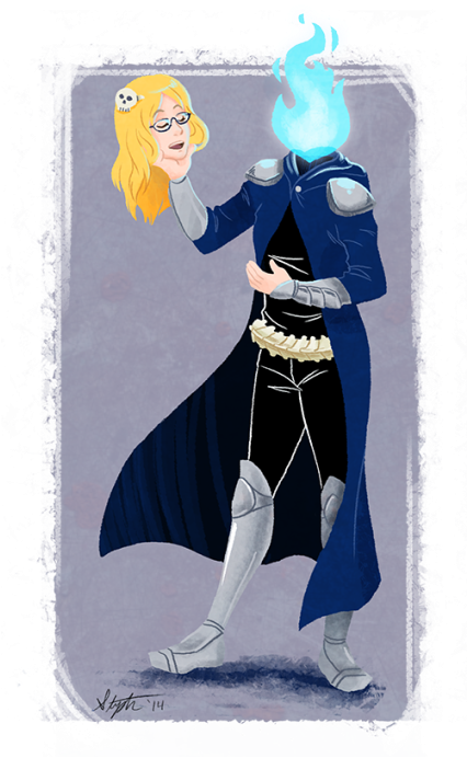 “and Since I Am Dead, I Can Take Off My Head And Recite - Cartoon (425x750)