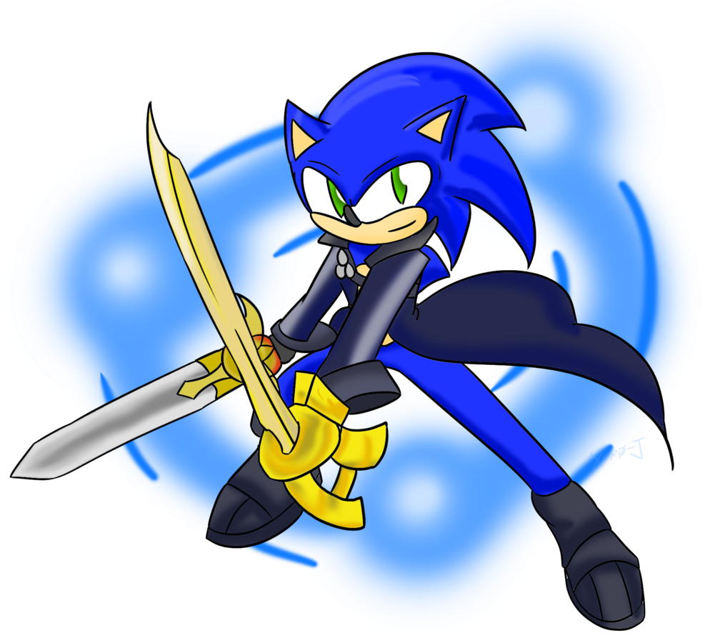 Sonic And The Black Knight Shadow The Hedgehog Kirito - Sonic With A Sword (1024x923)