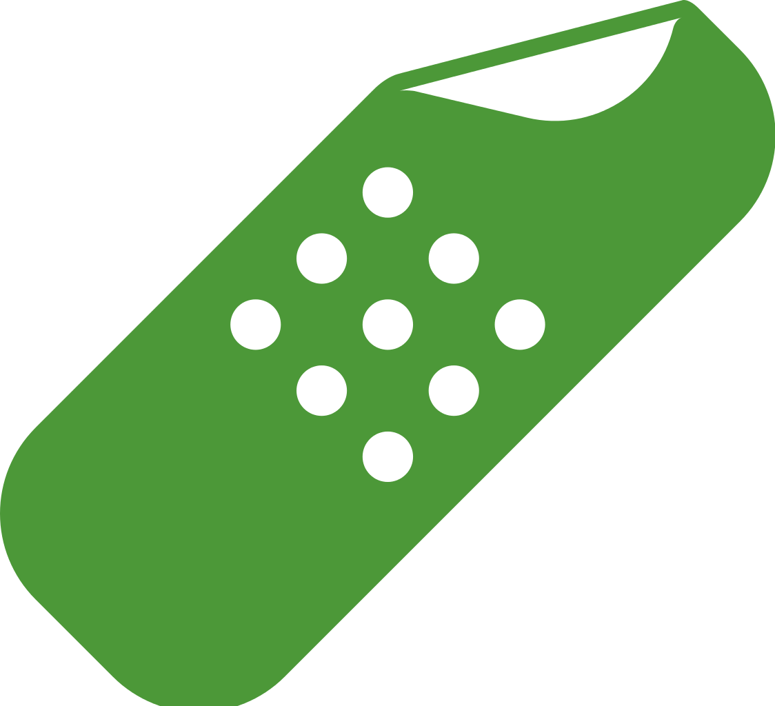 Green Band-aid Icon - Band Aid Icon (1124x1024)