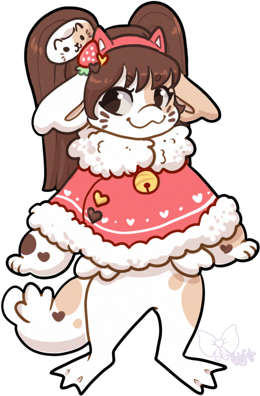 Neko Donut By Kandy-cube - Cartoon (523x799)