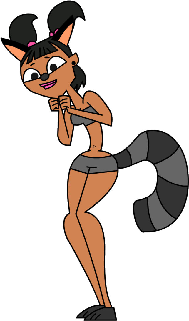 Tdf Girl Katie Racoon By Skull1045fox On Deviantart - Total Drama Island Katie (714x1118)
